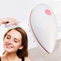 Reactionnx Mini Hand Held Electric Scalp Massager Head Anti-Static Vibrating Hair Comb Brush Shampoo Massage Pink