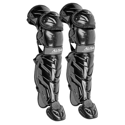 All Star Youth S7 Axis Catcher's Leg Guards - Ages 9-12 Black