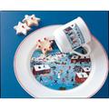 Villeroy & Boch Naif Christmas 4 Piece Porcelain China Dinnerware Set. Service for 1 Porcelain/Ceramic in Blue/White | Wayfair 1023247052