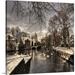 The Twillery Co.® Straub Bruges in Christmas Dress by Yvette Depaepe - Photograph Print Canvas in Black | 35 H x 35 W x 1.5 D in | Wayfair