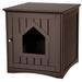 Tucker Murphy Pet™ Cindelyn Litter Box Enclosure Manufactured Wood in Gray/Brown | 20 H x 19.25 W x 20 D in | Wayfair