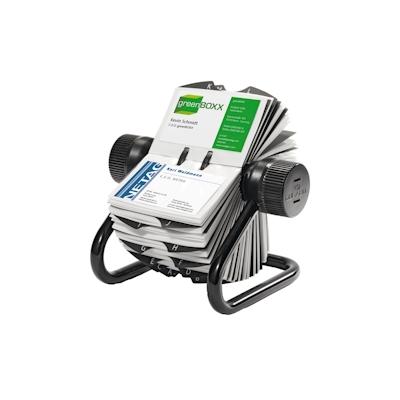 Durable 248101 Visifix Rollkartei, für 400 Visitenkarten, Register A-Z, schwarz Image