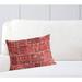 Bungalow Rose Duane Patchwork Lumbar Pillow Cover & Insert Eco-Fill/Polyester in Red/Pink/White | 18 H x 24 W x 6 D in | Wayfair BGRS4211 44033721