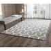 White 72 x 0.63 in Area Rug - George Oliver Deedgra Geometric Hand-Tufted Wool Dark Gray/Ivory Area Rug Wool | 72 W x 0.63 D in | Wayfair