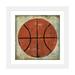 East Urban Home Ball II by Michael Mullan - Painting Print Paper in Gray/Green/Orange | 16 H x 16 W x 1 D in | Wayfair