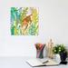 East Urban Home Jungle Roar II by Chariklia Zarris - Painting Print Canvas in Brown/Green | 12 H x 12 W x 0.75 D in | Wayfair