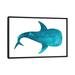 East Urban Home Whale Shark II - Print Canvas/Metal in Blue | 40 H x 60 W x 1.5 D in | Wayfair 633A048F27574047B93E7F0173631CDF