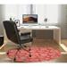 Winston Porter Hymera Low Pile Carpet Straight Round Chair Mat in Red | 0.08 H x 60 W x 60 D in | Wayfair F42E0A3C020C45508F70CBF7ED636AE8