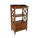 Rosalind Wheeler Varya 25" H x 17" W x 44" D Shelving Unit Wood in Brown | 25 H x 17 W x 44 D in | Wayfair 05D8E2B648B84A039E2334C61D119A13