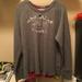 American Eagle Outfitters Tops | American Eagle Grey Long-Sleeved Shirt | Color: Gray/Red | Size: L