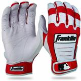 Franklin Sports MLB CFX Pro Baseball Batting Gloves - Pearl/Red - Adult Large