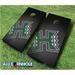 AJJCornhole 110-HawaiiSlanted Hawaii Warriors Slanted Theme Cornhole Set with Bags - 8 x 24 x 48 in.