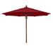 Darby Home Co Sanders Rustic 11' Market Umbrella Metal | Wayfair DBHM7781 42916959