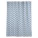 Brayden Studio® Stephenie Classic Hand Drawn Chevron Sheer Rod Pocket Single Curtain Panel Polyester in Green/Gray/Blue | 84 H in | Wayfair