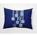 Simply Daisy 14 x 20 Shooting Stars Royal Blue Decorative Hanukkah Outdoor Pillow