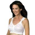 Plus Size Women's Back Hook Mastectomy Comfort Plus Bra by Jodee in White (Size 34 F)
