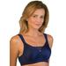 Plus Size Women's Seamless Mastectomy Molded Bra by Jodee in Midnight Blue (Size 34 D)