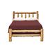 Loon Peak® Freshford Solid Wood Low Profile Standard Bed Wood in Brown | 48 H x 42 W x 87 D in | Wayfair 526B9B75B7EB4FA886941CB8A9977132