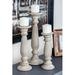 Birch Lane™ Soteria 3 Piece Wood Tabletop Candlestick Set Wood in Brown | 18 H x 6 W x 6 D in | Wayfair OAWY1935 26056886