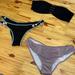 Pink Victoria's Secret Swim | 3 Pc Lot Victoria’s Secret Pink Swim | Color: Black/Gold/Pink | Size: L