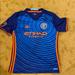 Adidas Shirts & Tops | Adidas Nyc Soccer Jersey Boys Size Large | Color: Blue/Orange | Size: Lb