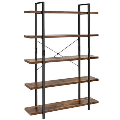 Costway 3/5 Tiers Industrial Bookcase with Metal F...