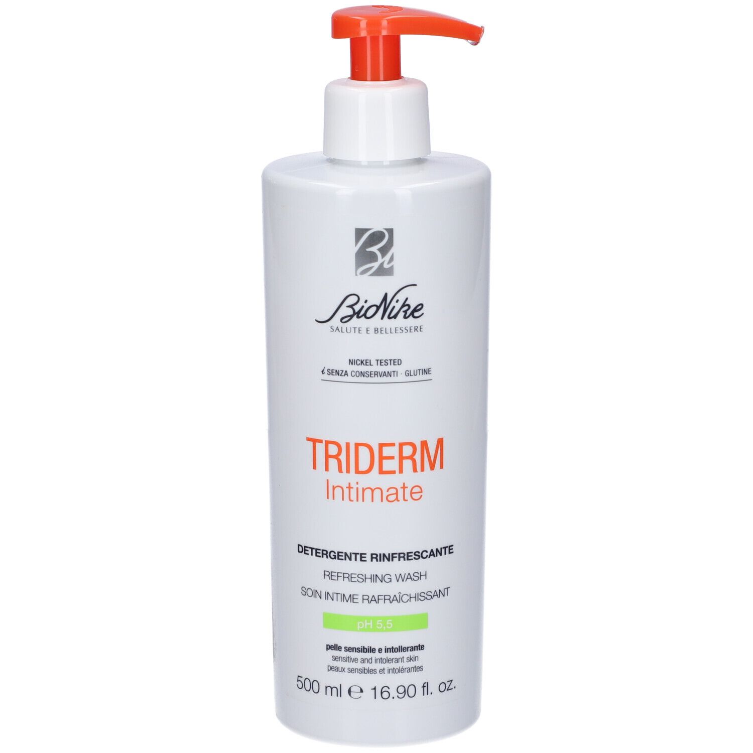 BioNike Triderm Intimate Detergente Rinfrescante pH 5.5 500 ml Sapone