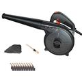 ACXZ Corded Electric Leaf Blower And Vacuum, Lightweight Handheld Garden Cleaner Sweeper With Collection Bag, 1700W/1900W, Air Volume 5.5m³/min, Black (Wire Length 1.3m)