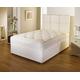 Bed Centre Cooltouch White Divan Set With 10" Deep Spring Memory Foam Mattress, 2 Drawers (Same Side) And Headboard (Double (135cm X 190cm))