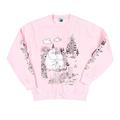 TruffleShuffle Moomins Scene Pink Sleeve Print Sweater