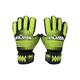 MAMBA Pro Goalkeeper Gloves | Premium Quality German Contact Latex Palm | Negative Cut | Latex Strap Wrist Support | Standout British Design | Goalie Gloves (Green, 9)