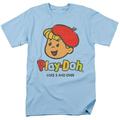 Trevco HBRO460-AT-5 Play Doh & 3 & Up-Short Sleeve 18-1 Adult T-Shirt, Light Blue - 2X