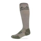 RealTree 9806 Heavyweight Merino Wool Tall All Season Boot Socks, Tan/Olive