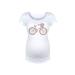 Bicycle with Flowers - Maternity Scoop Neck T-Shirt