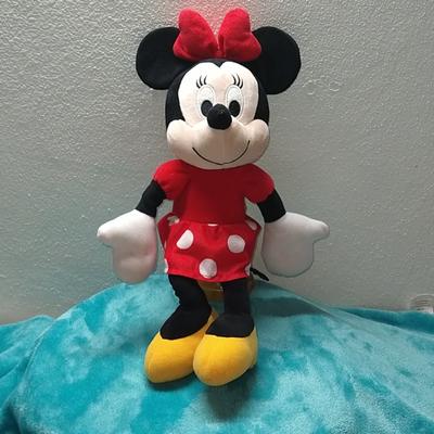 Disney Toys | Disney Minnie Mouse Plush With Red Polka Dot Dress | Color: Red/White | Size: Osg