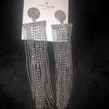Kate Spade Jewelry | Kate Spade Glimmer Shimmer Long Fringe Earrings | Color: Silver | Size: Os
