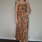 Free People Dresses | Free People Valerie Maxi Dress | Color: Black/Orange | Size: Xs