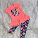 Disney Matching Sets | Disney Minnie Mouse Outfit. | Color: Red/Pink | Size: 24mb