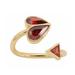 Kate Spade Jewelry | Kate Spade Rock Solid Stone Heart Twist Ring | Color: Gold/Red | Size: 7