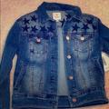 Lularoe Jackets & Coats | Lularoe Harvey Jean Jacket Nwt | Color: Blue | Size: Xs