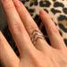 Urban Outfitters Jewelry | Chevron Silver Ring | Color: Silver | Size: 5