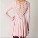 Free People Dresses | Free People Battenburg Lace Dress Size M | Color: Pink | Size: M