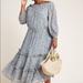 Anthropologie Dresses | Anthropologie Kira Off Shoulder Peasant Dress 20w | Color: Blue/Silver | Size: Various