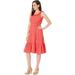 Michael Kors Dresses | Michael Kors Pucker Sleeveless Midi Dress | Color: Red | Size: Xxs