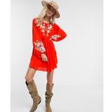 Free People Dresses | Free People Spell On You Embroidered Dress | Color: Orange/Red | Size: S