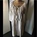 Free People Dresses | Free People Linen Evening/Work Dress | Color: Tan/White | Size: L