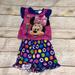 Disney Pajamas | 4/$20 Disney Minnie Mouse Pajama Set | Color: Pink/Purple | Size: 18mb