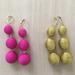 J. Crew Jewelry | J Crew Statement Earring Bundle | Color: Gold/Pink | Size: Os