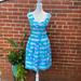 Lilly Pulitzer Dresses | Lilly Pulitzer Blue Striped Floral Dress | Color: Blue/White | Size: 8