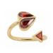 Kate Spade Jewelry | Kate Spade Rock Solid Stone Heart Twist Ring | Color: Gold/Red | Size: Various